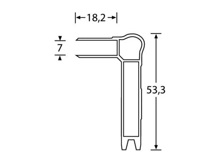 Adam Hall Hardware Easy Case - Lidmaker female *Pris pr meter 